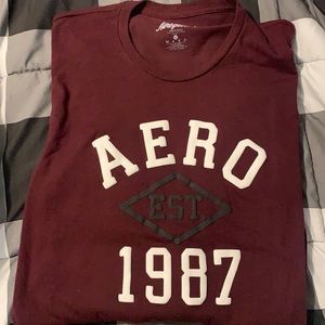 Aeropostale men’s burgundy long sleeve shirt